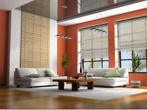 Feng Shui tasarım, beyaz koltuk salon dizayn