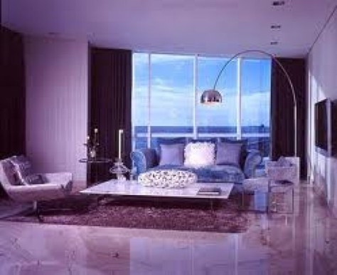 purple living room