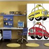 arabalı gardrop tasarımı, şirin çocuk odası takımı