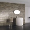 modern taş duvar salon tasarımı