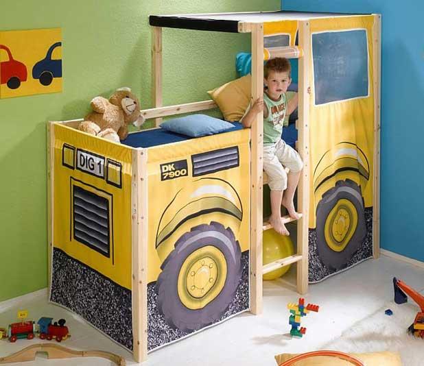Dozer tasarım oyun parklı çocuk odası örnekeleri
