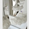 Beyaz yatak örtüsü modeli