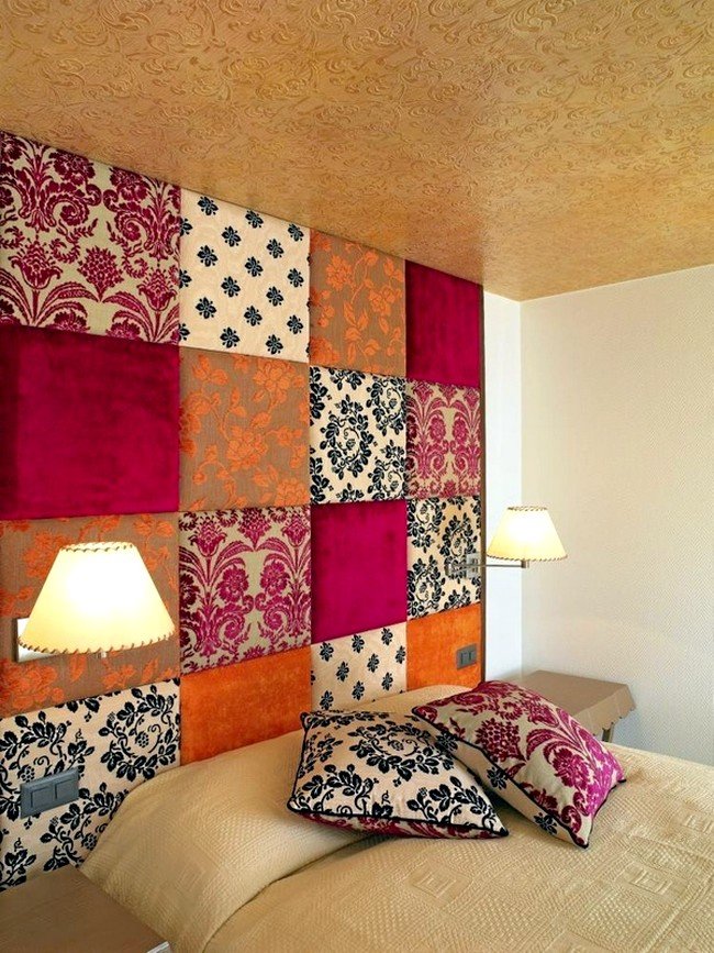 Renkli desenli yatak başı modeli · Dekorasyon, Ev Dekorasyonu, Ev