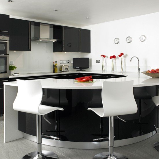 Modern mutfak dekorasyonu dizayn