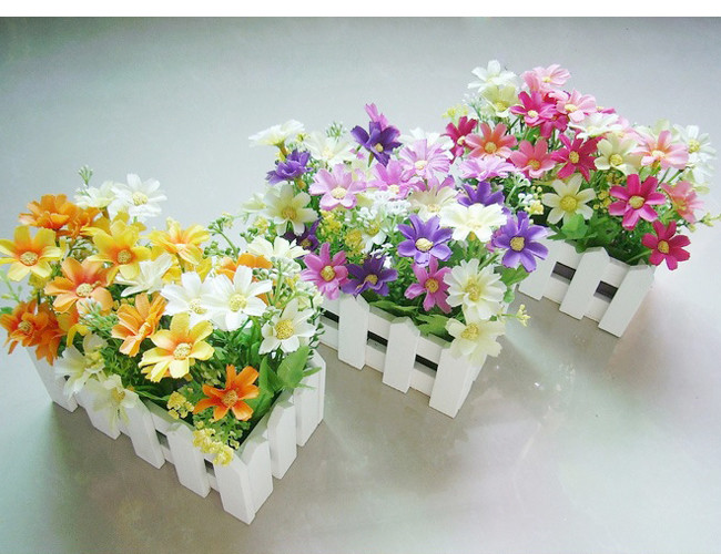 Saksı yapay çiçek modelleri