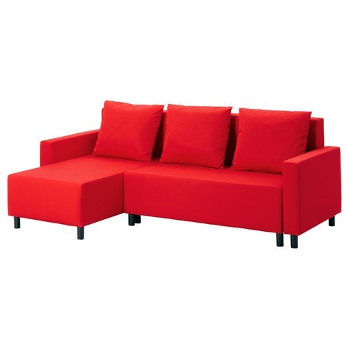 İkea kırmızı L koltuk modeli